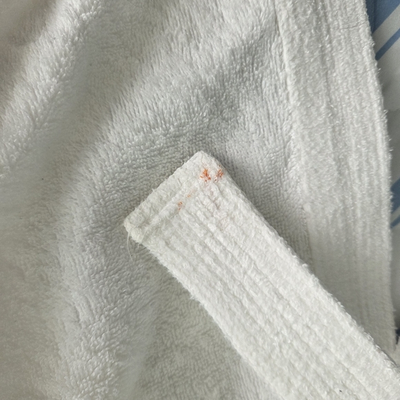 Just For Women White Cotton Terry Spa Robe - 1X/2X - Picture 12 of 13